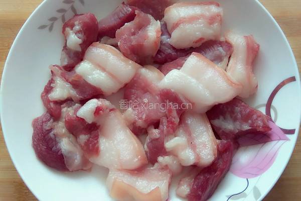 黄豆酿肉的做法图解2