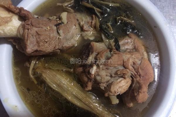青口百合菜干大骨汤的做法图解6