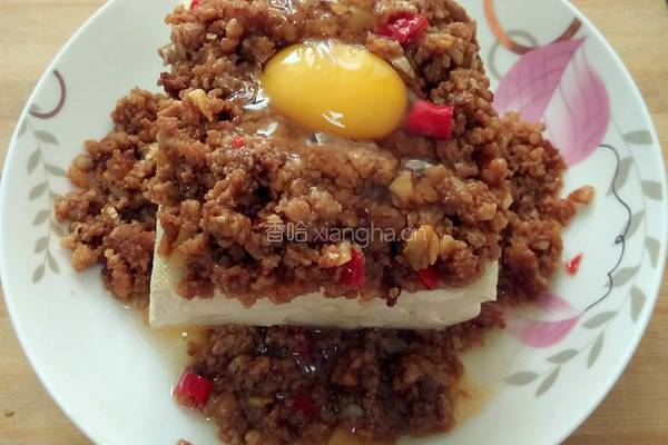 肉沫蒸蛋豆腐的做法图解6