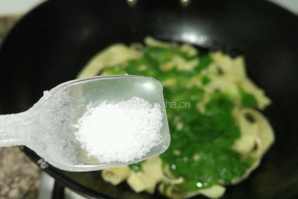 豆皮青菜肉丝汤的做法图解7