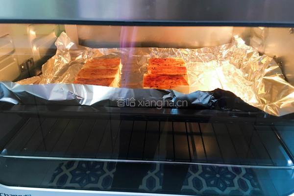 一清二白---椒盐烤豆腐的做法图解4