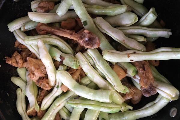 鸡腿炖豆角的做法图解6