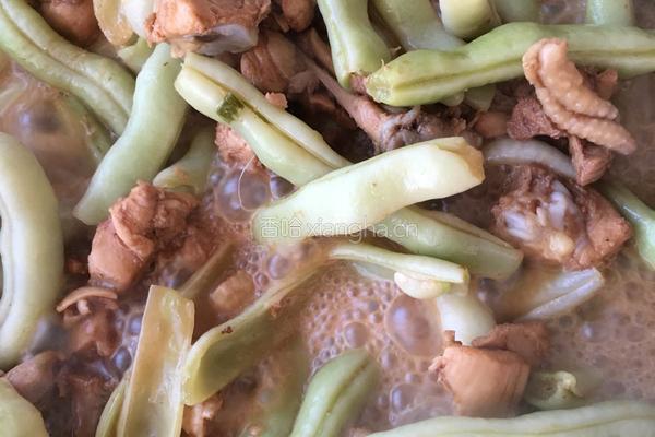 鸡腿炖豆角的做法图解11