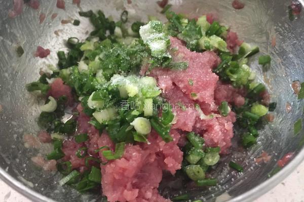 香葱瘦肉馄饨的做法图解4