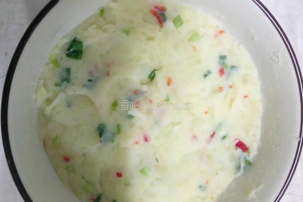 土豆泥青椒盒的做法图解4
