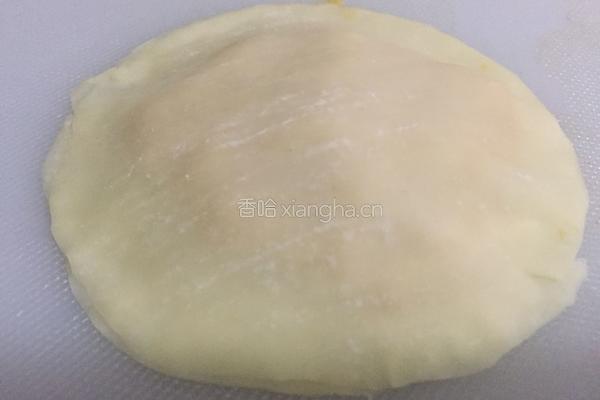 饺子皮小番薯饼的做法图解5