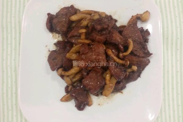 白玉菇炒牛柳的做法图解8