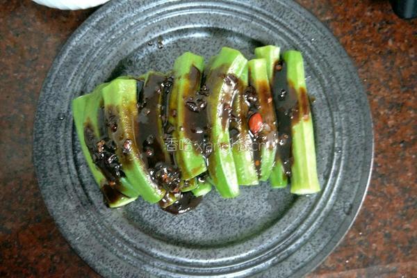 秘制蚝油秋葵的做法图解7