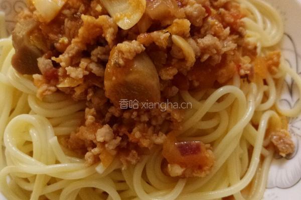 最简单的肉酱意大利面的做法图解9