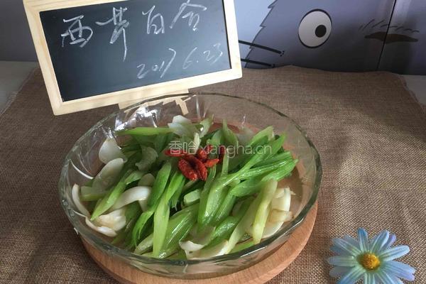 西芹百合的做法图解4