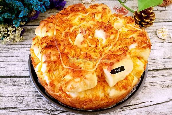 沙拉肉松手撕面包的做法图解12