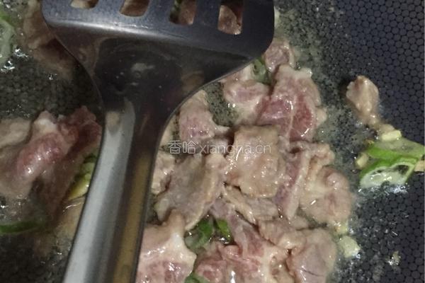 肉炒青红椒的做法图解6