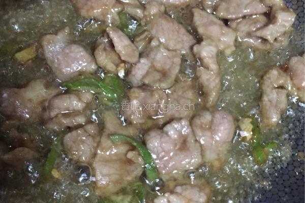 肉炒青红椒的做法图解7