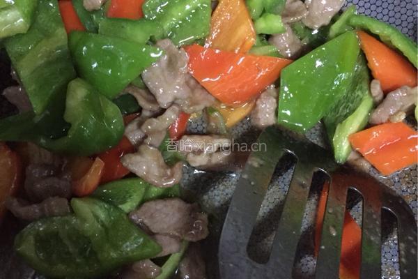 肉炒青红椒的做法图解9