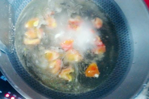 番茄蛋花汤的做法图解7