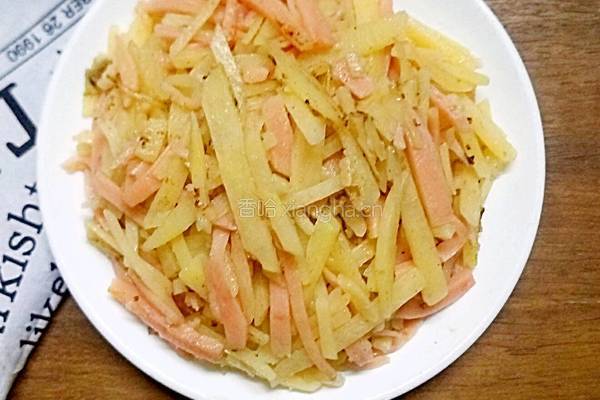 土豆炒火腿