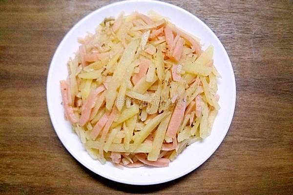 土豆炒火腿的做法图解8