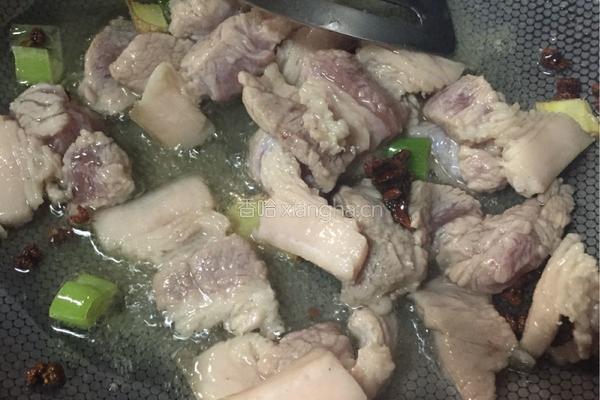 豆角炖肉的做法图解5