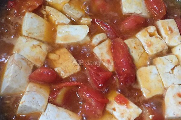 西红柿炒豆腐的做法图解8