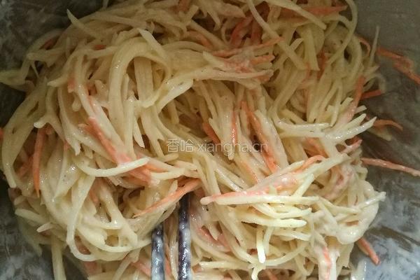 土豆丝饼的做法图解4