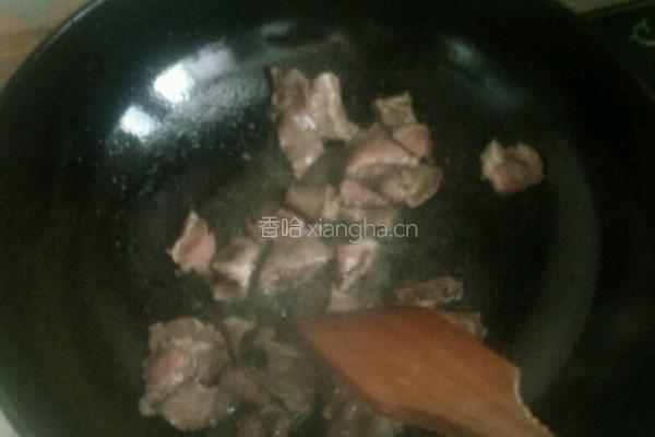蒜苔蒸面的做法图解1