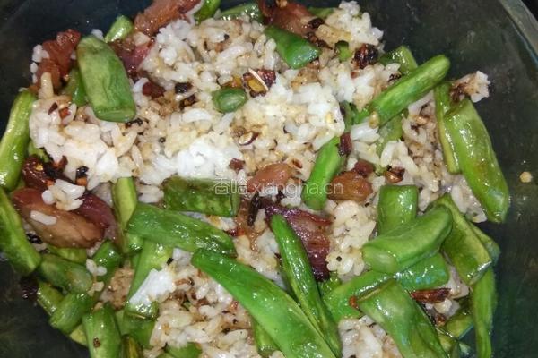 四季豆橄榄菜炒叉烧肉的做法图解6