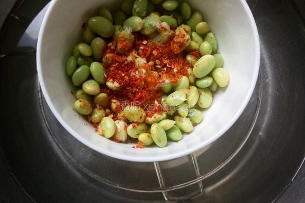 蒸毛豆粒的做法图解4