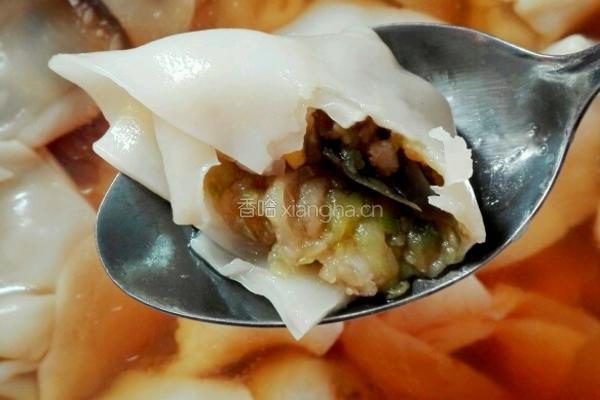 鲜素茄子馄饨的做法图解6