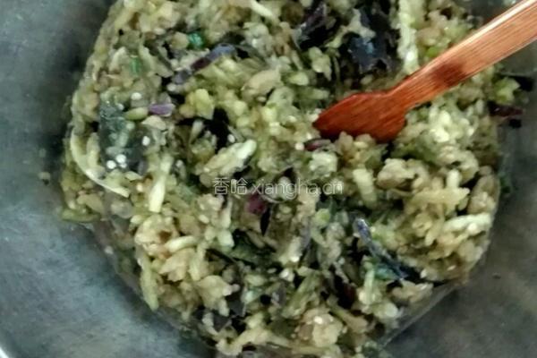 鲜素茄子馄饨的做法图解4