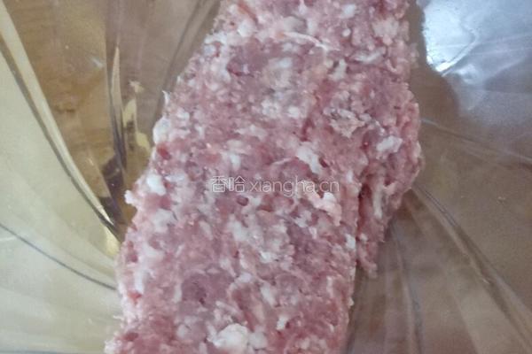 蒜苔猪肉馅蒸饺的做法图解2