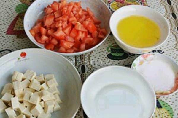 番茄炖豆腐的做法图解2