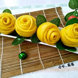 南瓜玫瑰花馒头的做法[图]