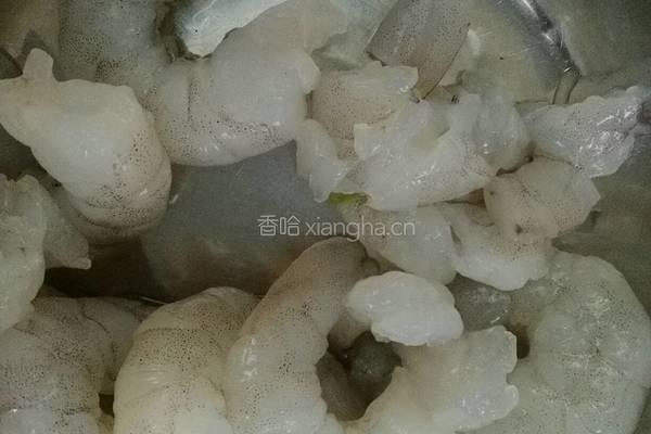韭菜苔虾仁水饺的做法图解4