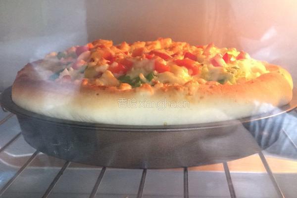 奥尔良鸡肉披萨的做法图解8