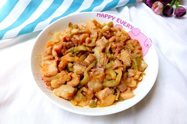 五花肉蒸榨菜的做法图解5