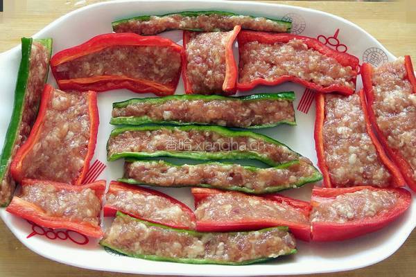 半双椒煎肉的做法图解4