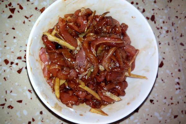 小白菜肉丝面的做法图解4