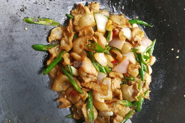 青椒炒肉的做法图解5