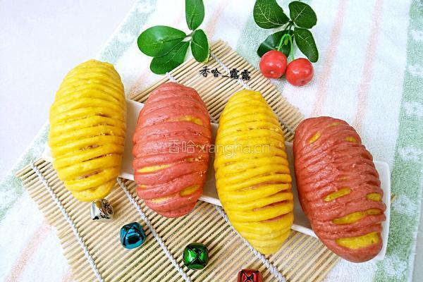 双色橄榄球馒头