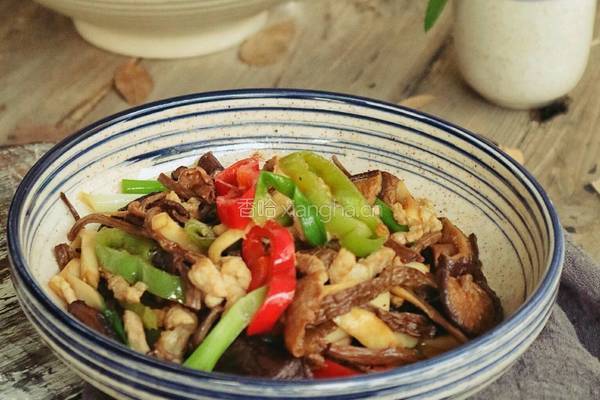 肉丝炒杂菇的做法图解9