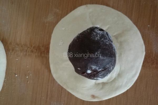 红豆馅小寿桃（花馍）的做法图解7