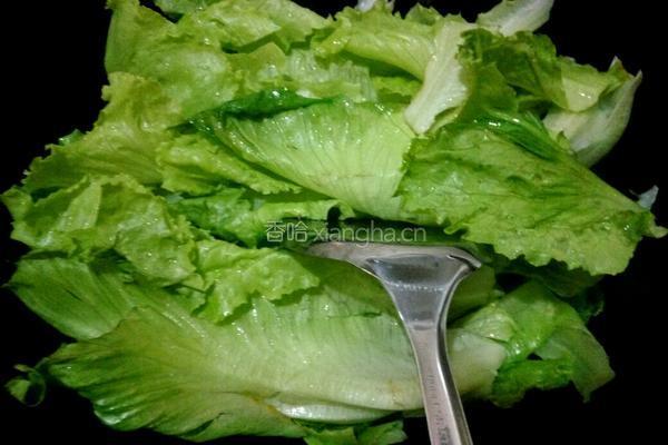 炒生菜的做法图解4