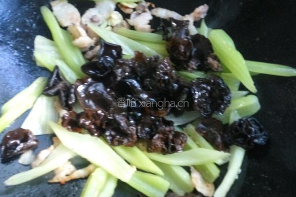 白菜花炒杂菜的做法图解4