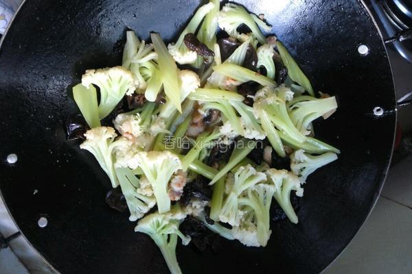 白菜花炒杂菜的做法图解7