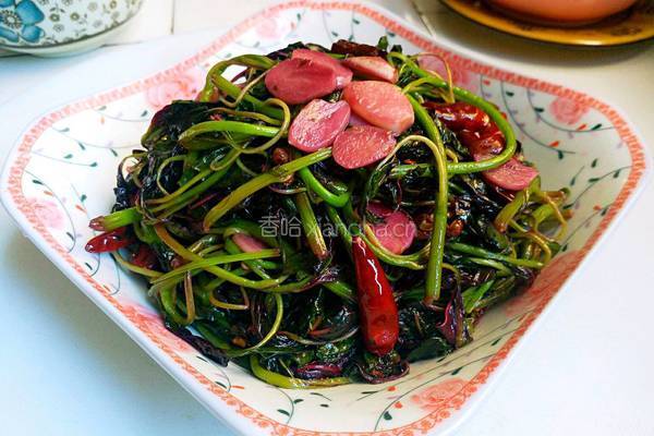 炝炒苋菜的做法图解6