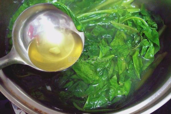 上汤苦麻菜的做法图解4