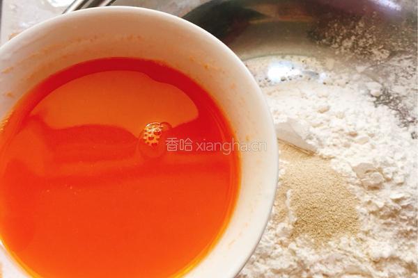 橘子馒头的做法图解4