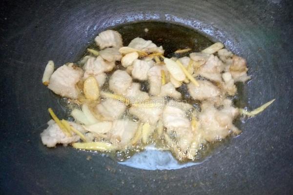 花菜炒肉的做法图解7