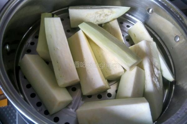香菜茄子的做法图解2