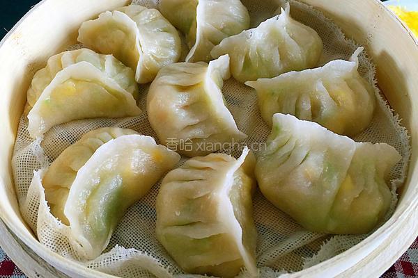 角瓜鸡蛋虾仁蒸饺的做法图解20